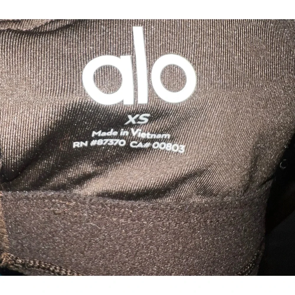 Alo Yoga Airlift Racerback Sports Bra Espresso Brown XS RN 87370